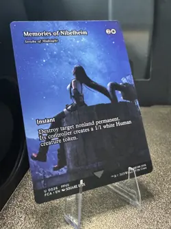 Memories of Nibelheim - Stroke of Midnight (Showcase) MTG:FCA NM, Tracked Ship - Image 1