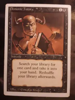 MP Demonic Tutor, Revised edition, MTG - Image 1
