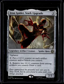 Iron Spider, Stark Upgrade - 166 - SPM - NM - MTG Magic the Gathering - Image 1