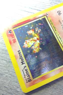 🔥 Blaine’s Moltres 1/132 Gym Heroes Holo Rare Pokemon TCG Vintage MP/HP - Image 5