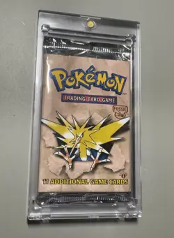 Pokemon ZAPDOS 1st Edition Fossil Booster Pack (WOC06071) HEAVY- 21.66g - Image 5