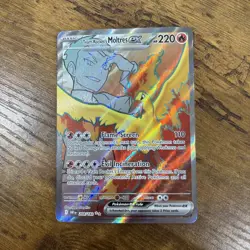 Pokemon TCG Team Rocket's Moltres EX 208/182 Sv10: Destined Rivals Holo NM - Image 1