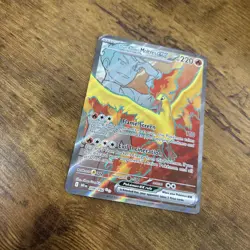 Pokemon TCG Team Rocket's Moltres EX 208/182 Sv10: Destined Rivals Holo NM - Image 2