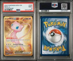 2023 POKEMON MEW EN-151 HYPER RARE #205 MEW EX PSA 9 - Image 3