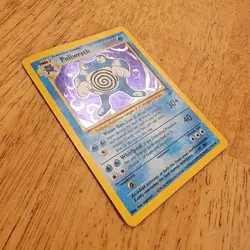 Pokemon TCG Poliwrath 15/130 Misprint Blue Ink Dot Error Base Set 2 RARE Holo - Image 4