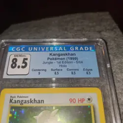 💥 Pokemon TCG Kangaskhan Jungle 5/64 Holo 1st Edition 👀 Holo Rare - CGC 8.5 - Image 4