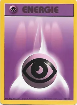 PSYCHIC ENERGIE 101/102 GERMAN BASE SET POKEMON CARD EX - Image 1