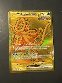 2025 Pokemon S&V Prismatic Evolutions Gold Walking Wake Ex 178 /131 Holo Rare - Image 1