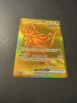 2025 Pokemon S&V Prismatic Evolutions Gold Walking Wake Ex 178 /131 Holo Rare - Image 4