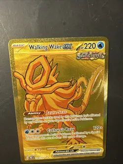 2025 Pokemon S&V Prismatic Evolutions Gold Walking Wake Ex 178 /131 Holo Rare - Image 5