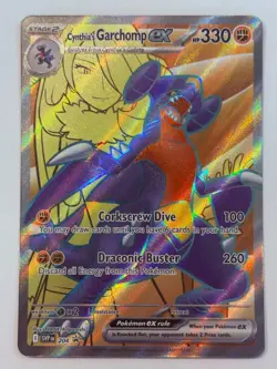 Cynthia’s Garchomp ex SVP 204 Black Star Promo Full Art Pokemon: Destined Rivals - Image 1