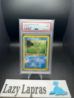 Pokemon TCG Horsea #49 GRADED PSA 9 - 1st Edition Fossil - Read Description - Image 1