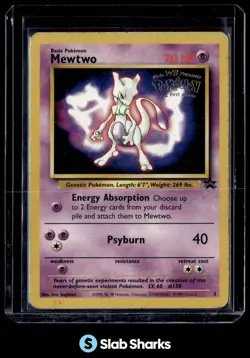 1999 POKEMON WIZARDS BLACK STAR PROMOS #3 MEWTWO - Image 1