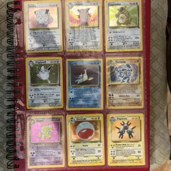 Vintage Pokemon TCG Binder Page Lot HOLO WotC Original Owner Jungle Fossil Base - Image 1
