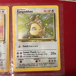 Vintage Pokemon TCG Binder Page Lot HOLO WotC Original Owner Jungle Fossil Base - Image 4