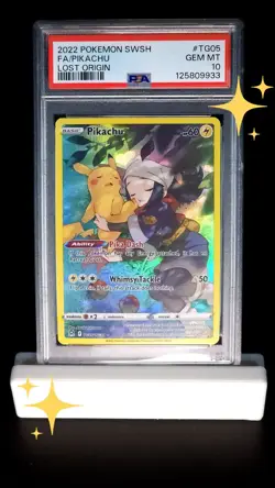2022 Pokemon Pikachu Lost Origin #TG05 Gem Mint PSA 10 - Image 1
