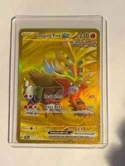 2024 Pokemon Scarlet and Violet Temporal Forces #214 Gouging Fire ex HR - Image 1