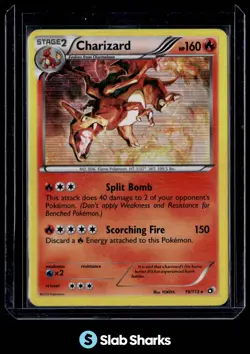 2013 POKEMON BLACK & WHITE LEGENDARY TREASURES #19/113 CHARIZARD HOLO - Image 1