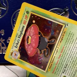 Erika's Vileplume #5/132, Gym Heroes Rare Holo SWIRL 2000 Vintage Pokemon LP - Image 3