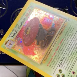 Erika's Vileplume #5/132, Gym Heroes Rare Holo SWIRL 2000 Vintage Pokemon LP - Image 5