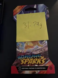 VERY HEAVY - 31.79g - Pokemon Surging Sparks Sleeved Booster Pack - SEALED! - Image 4