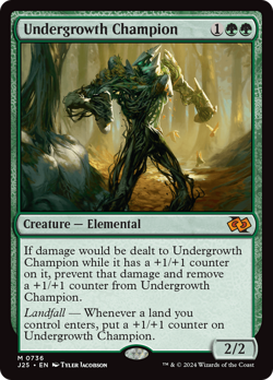Undergrowth Champion #736 | Near Mint | Foundations Jumpstart Magic MTG - Image 1