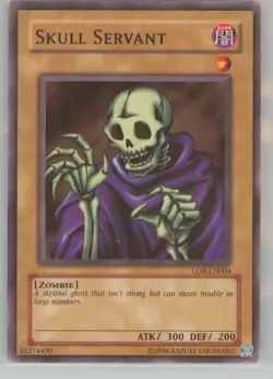 Yu-Gi-Oh! LOB-EN004 Skull Servant Near Mint or Better - Image 1