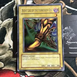 Right Leg of the Forbidden One LOB-120 Ultra Rare Holo Misprint Foil Shift - Image 1