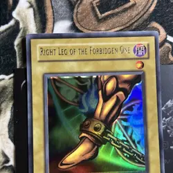 Right Leg of the Forbidden One LOB-120 Ultra Rare Holo Misprint Foil Shift - Image 2