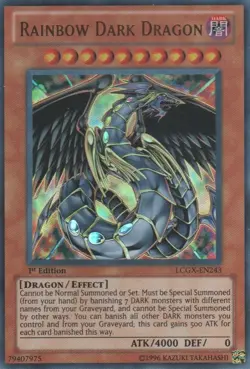 Yugioh - Rainbow Dark Dragon (Ultra Rare) (Unlimited) - LCGX-EN243 P - Image 1