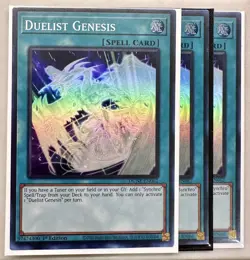Yugioh! 3x Duelist Genesis DUNE-EN062 Super Rare 1st Ed NM - Image 1