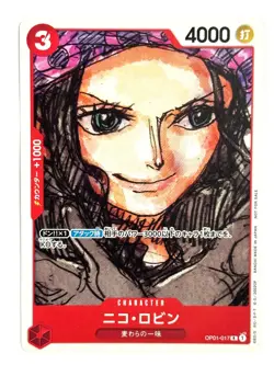 ONE PIECE Card Nico Robin OP01-017 R FILM RED Finale Set JAPAN - Image 1