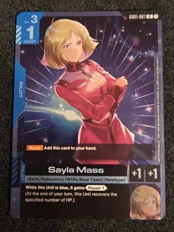 Sayla Mass Alternate Art Foil - GD01-087 R NM - Gundam TCG Card Game - Image 1