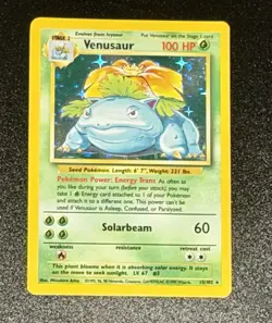 1999 Pokemon TCG Venusaur Base Set Holo Unlimited Rare Card 15/102 - (NM-LP) - Image 2