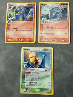 Pokemon TCG Ex Delta Species Reverse Holo Stamped 3 Cards! - Image 1