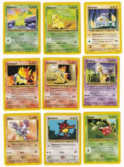 Pokemon Neo Genesis COMPLETE SET Common Vintage WOTC 35 Card Lot MP-NM - Image 2