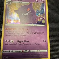 Pokemon Gengar SWSH052 Sword & Shield Promo Cards Holo With Swirl - Image 5