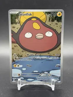 Stunfisk 118/086 Sv: White Flare Illustration Rare Card Pokemon TCG - Image 1