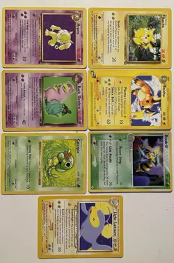 Vintage Pokemon Card Lot Of 7 Various Sets Shadowless E Reader Holo WOTC - Image 2
