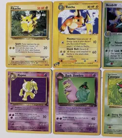 Vintage Pokemon Card Lot Of 7 Various Sets Shadowless E Reader Holo WOTC - Image 3
