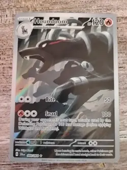 Pokemon TCG Houndoom 066/064 Shrouded Fable Holo Illustration Rare Card NM - Image 1