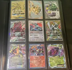 Pokemon Card Binder Collection Mega EX GX Gold Vintage BW Japanese Lot - Image 1