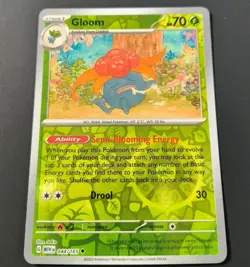 Pokemon 151 Gloom Reverse Holo Uncommon Card 044/165 NM - Image 1