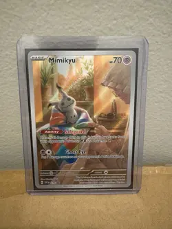 Pokemon TCG Mimikyu Scarlet & Violet Promo Card 075/ Near Mint Condition - Image 1