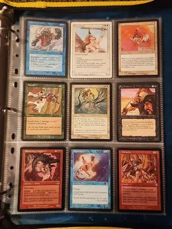 Vintage Magic The Gathering Binder Collection Card Lot MTG 1993-2003 Rares - Image 1