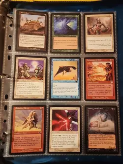 Vintage Magic The Gathering Binder Collection Card Lot MTG 1993-2003 Rares - Image 3