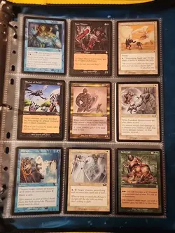 Vintage Magic The Gathering Binder Collection Card Lot MTG 1993-2003 Rares - Image 4