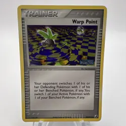 Warp Point EX Unseen Forces 93/115 Holo Stamped Pokemon Card - Image 1