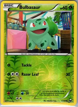 Bulbasaur 1/108 Reverse Holo Dark Explorers - Pokemon Card - NM - Image 1