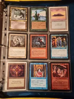 Vintage Magic The Gathering Binder Collection Card Lot MTG 1993-2003 Rares - Image 1